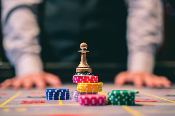 Live casino table with multiple players